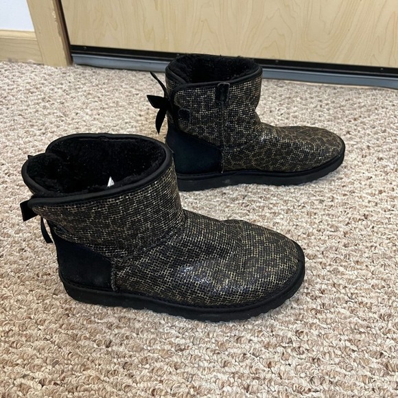 Womens ugg mini Bailey bow glitter - Picture 7 of 7